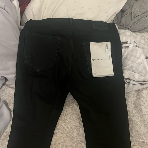Purple jeans
